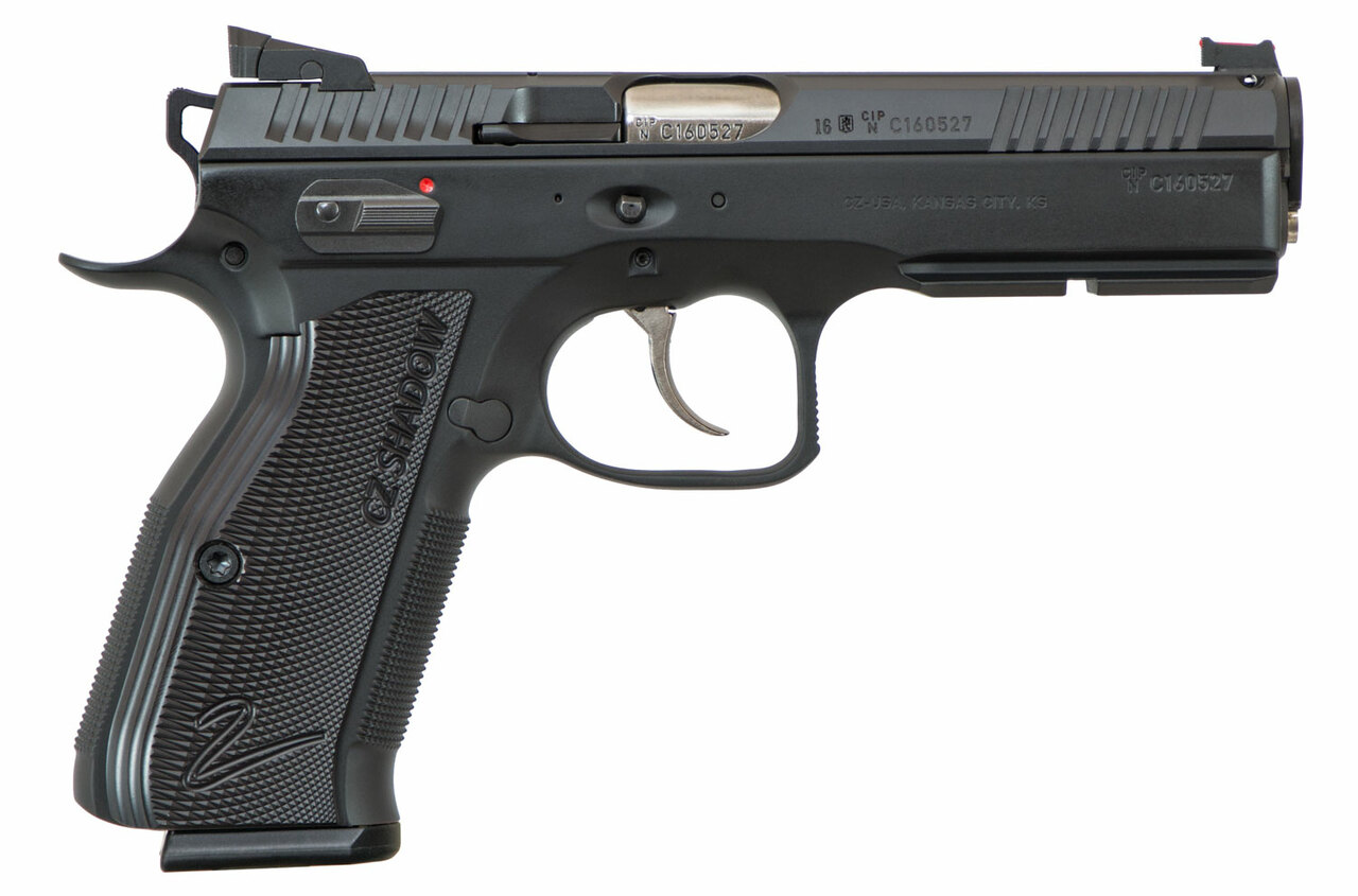CZ SP-01 AccuShadow 2 9mm, 4.8″ Barrel, Black Aluminum Grip, Black Nitride Slide, 17rd