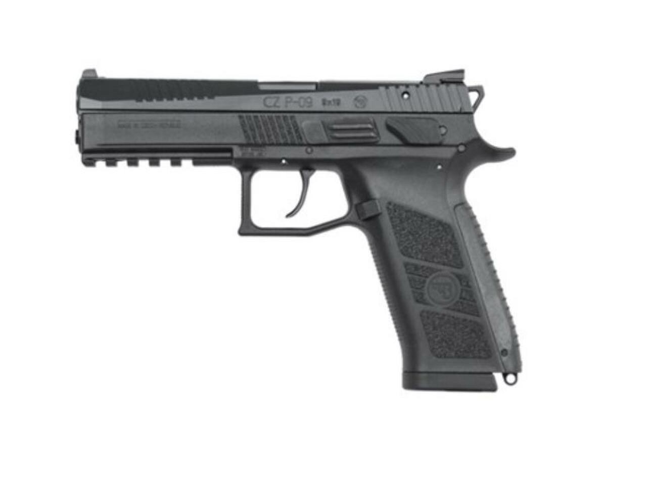 CZ-USA P-09 Duty, .40 S&W, 4.53″, 10rd, Black Polymer Frame/Black Slide