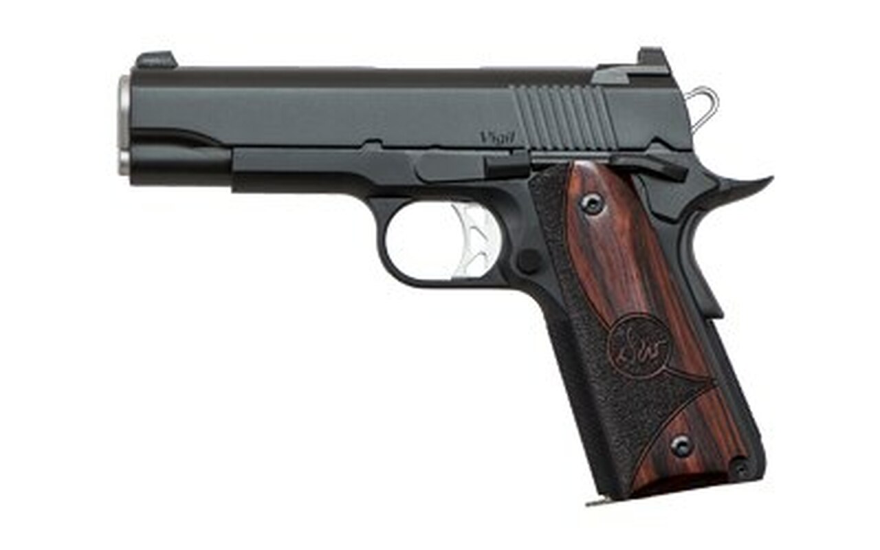 Dan Wesson 1911 Vigil Commander Single 9mm 4.25″ Barrel Wood Grips 9rd Mag