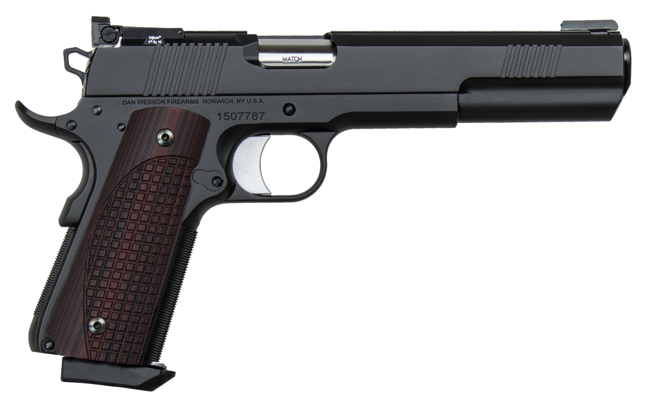 Dan Wesson Bruin 1911 10mm Auto 6.03″, Black Duty Finish Stainless Steel Brown G10 Grip, 8 rd