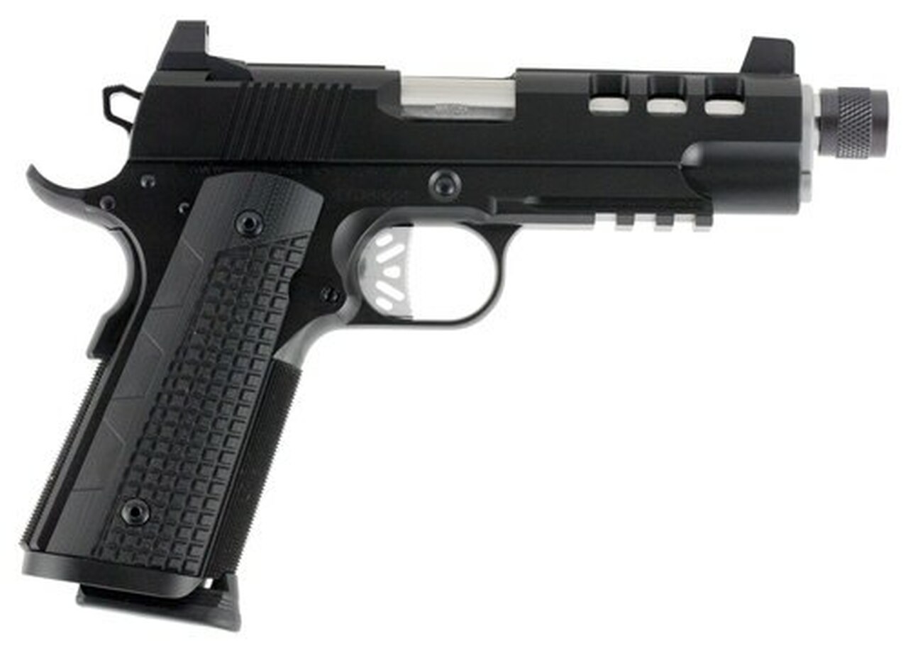 Dan Wesson Discretion Commander, 45 ACP, 5″, 8rd, G10 Grips, Black SS