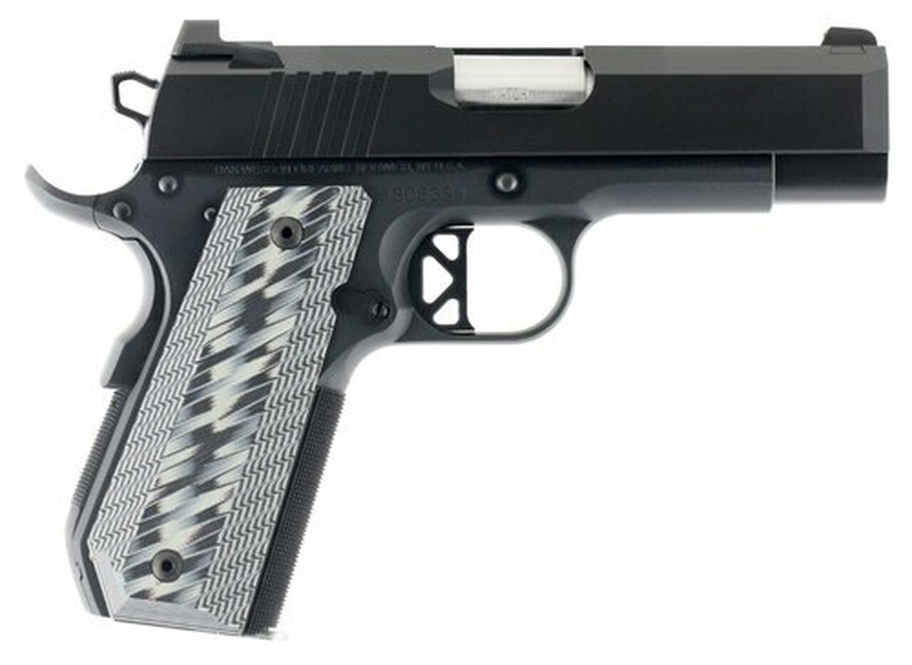 Dan Wesson Enhanced Commander ECP 45 ACP 4″ Barrel Bobtail G10 Grip Duty Finish 8rd Mag
