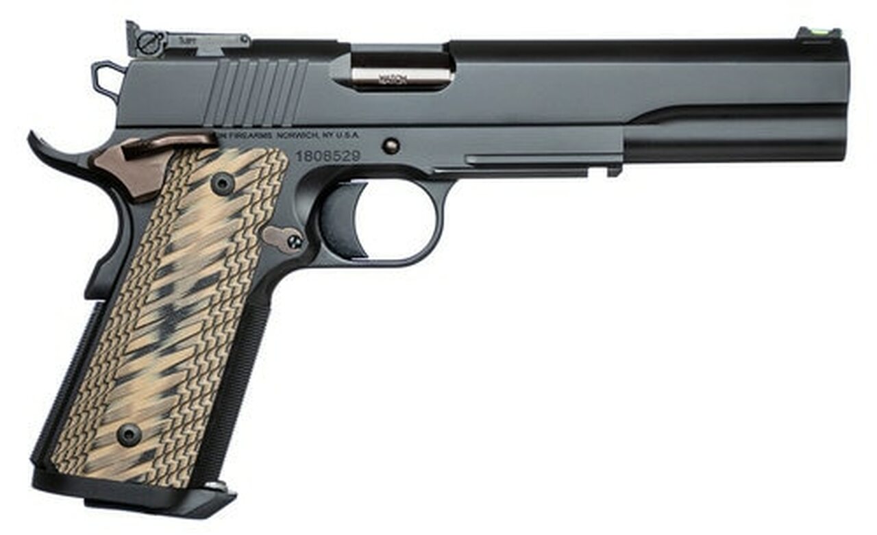 Dan Wesson Kodiak 10mm, 6.03″ Barrel, Brown G10 Grips, Duty Black Slide, 8rd