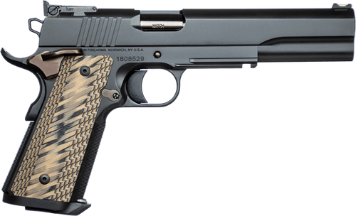 Dan Wesson Kodiak 1911 10mm, 6.03″ Barrel, Gray, Black/Brown G10 Grip, 8rd