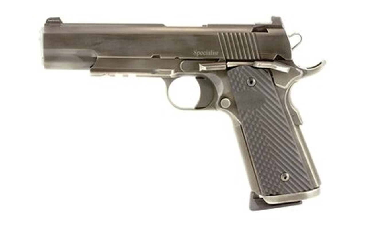 Dan Wesson Specialist 1911, 45 ACP, 5″, 8rd, G10 Grips, Distressed Finish