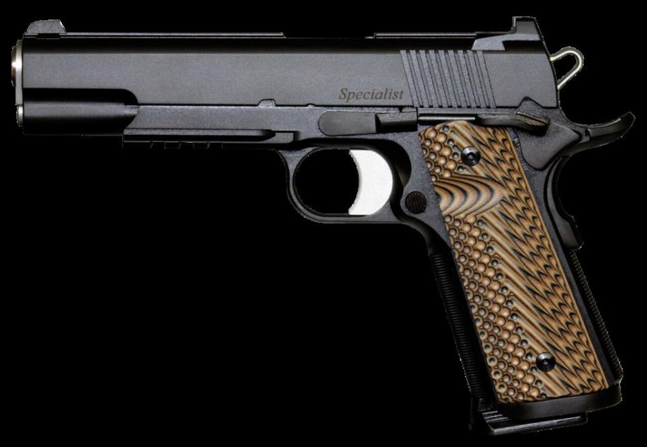 Dan Wesson Specialist Commander 1911 45 ACP, 5″, 8rd, NS, G10 VZ Operator II Grips