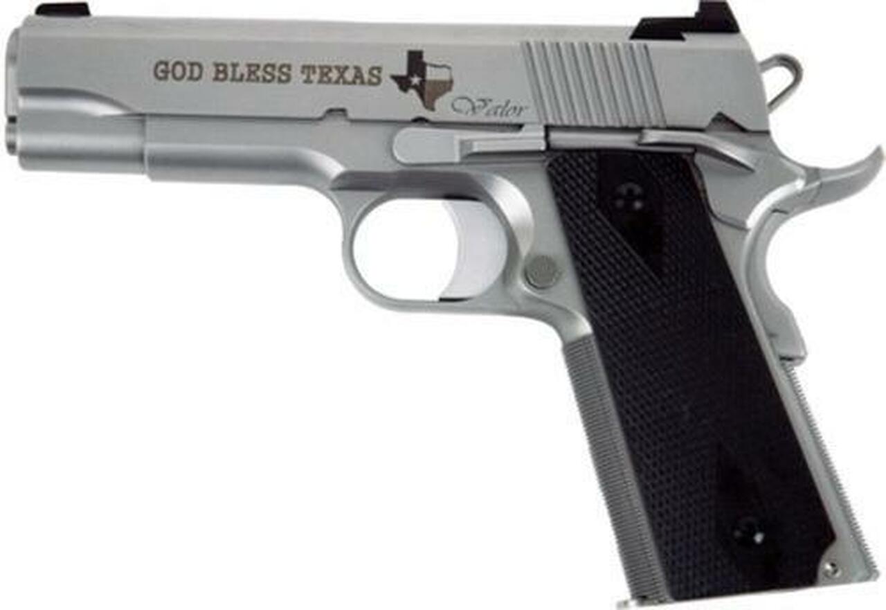 Dan Wesson Valor Commander Texas Edition, 9mm, 4.25″, 9rd, Matte Stainless