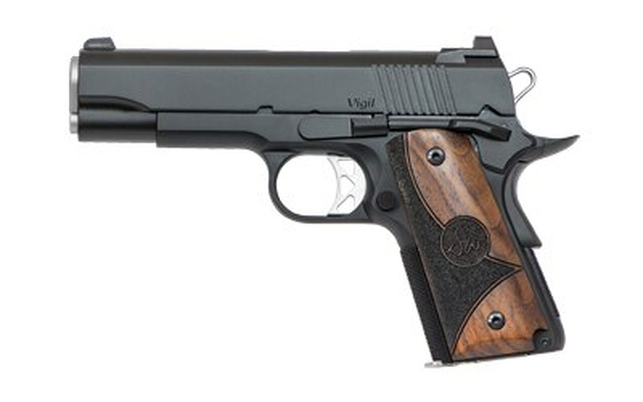 Dan Wesson Vigil CCO 1911, 9mm, 4.25″, 8rd, Cocobolo Shadow Grips, Black SS