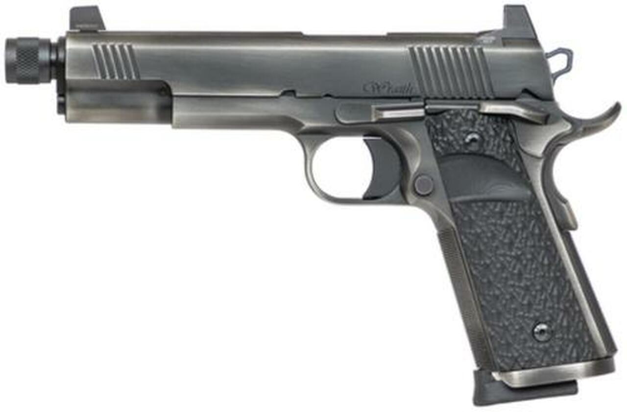 Dan Wesson Wraith 10MM, 5.75″ Threaded Barrel, Distressed Finish, G10 Grips, 8rd, Suppressor Height Night Sights