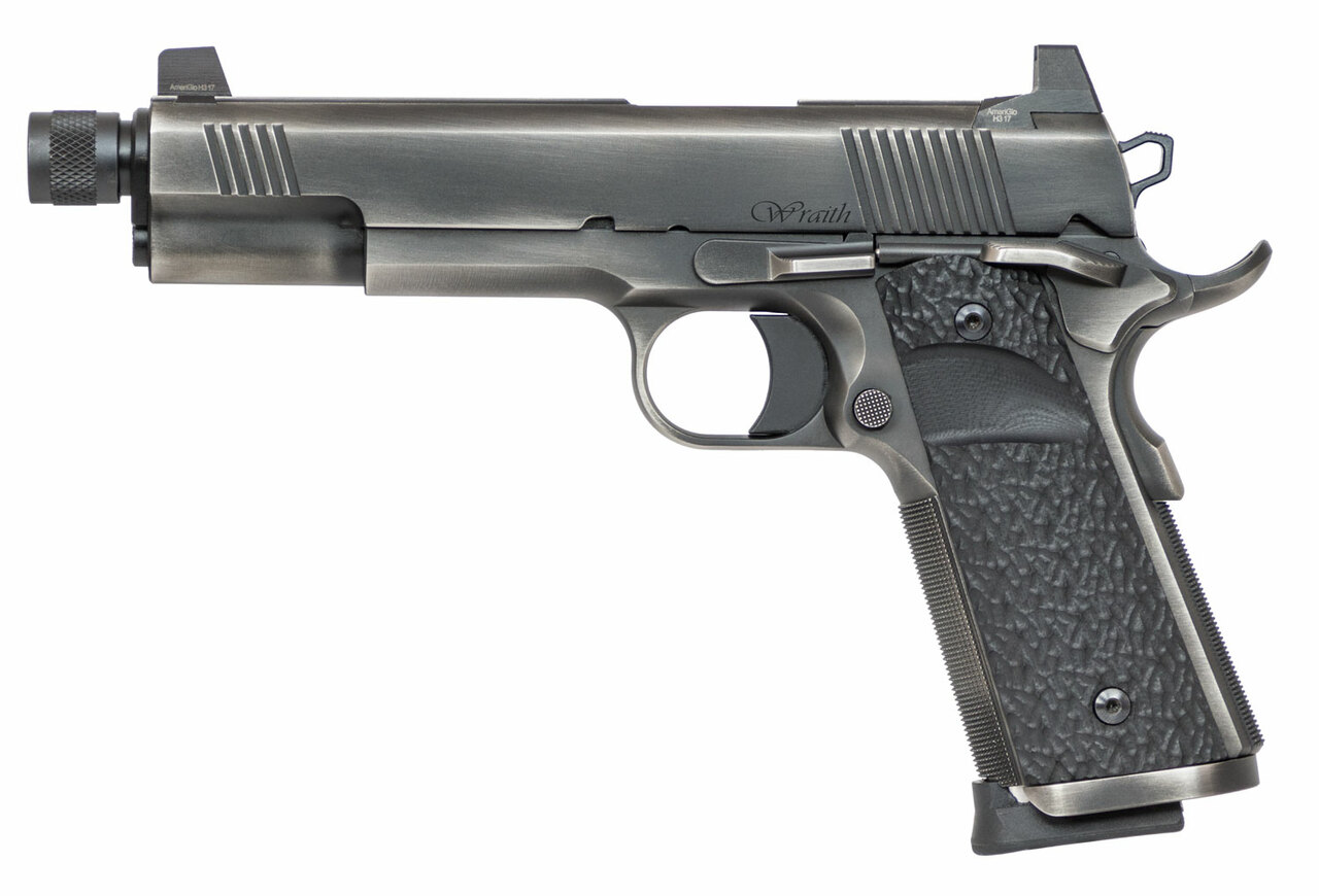 Dan Wesson Wraith, 9mm, 5.75″,, , Distressed Stainless, 10 rd
