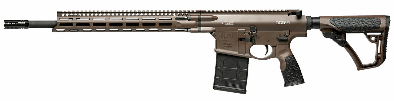 Daniel Defense DD5 V4 6.5 Creedmoor, 18″ CHF Barrel, M-Lok, Brown, 20rd