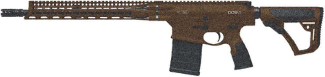 Daniel Defense DD5V1 308 16″ Barrel Geissele SSA 2-Stage Trigger Dark Brown Cerakote 20rd Mag