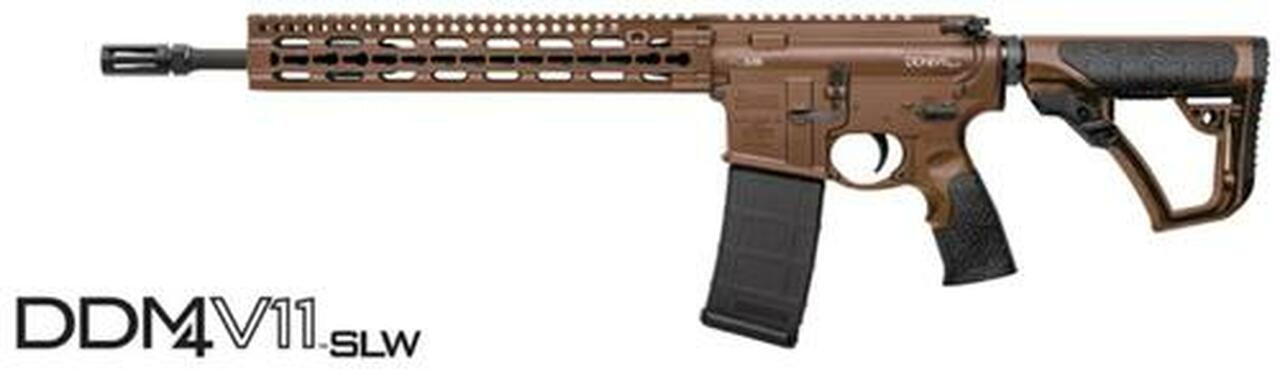 Daniel Defense DDM4 V11 SLW, .223/5.56, 14.5″, 10rd, CA Legal, 12″ Keymod Rail
