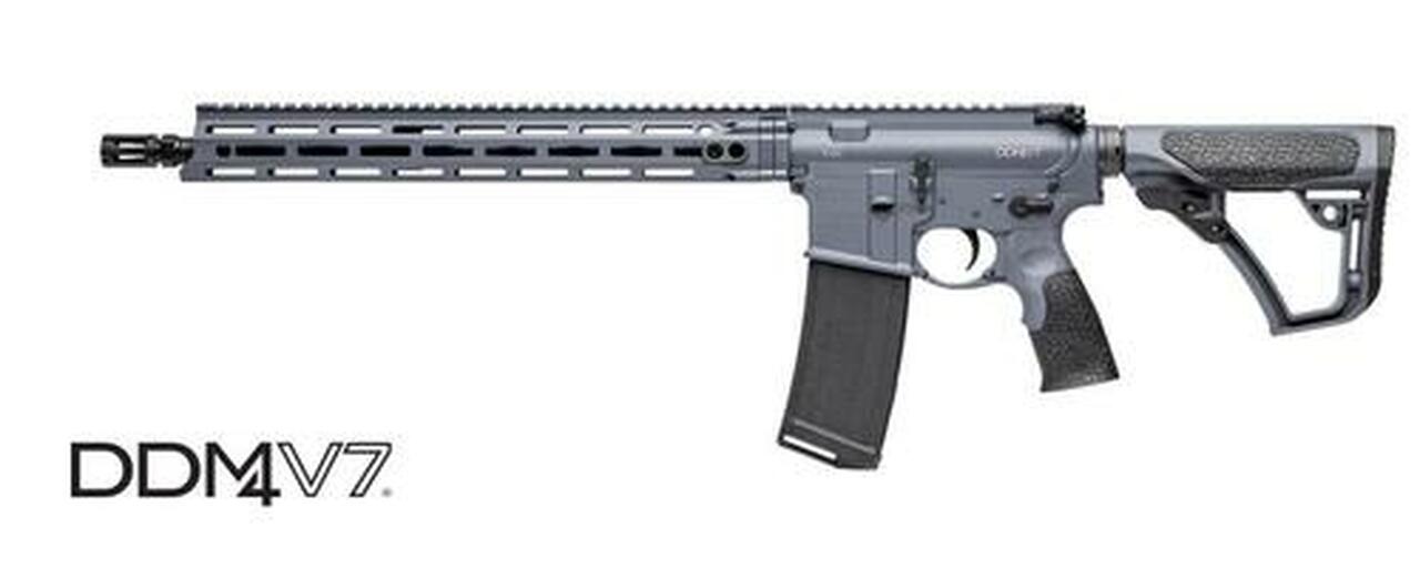 Daniel Defense DDM4 V7, .223/5.56mm, 16″, Tornado Grey, 30rd
