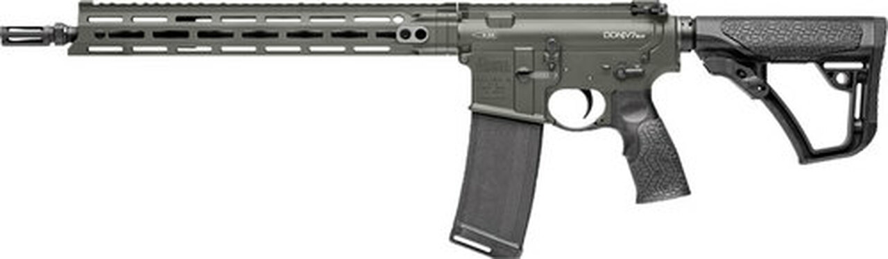 Daniel Defense DDM4 V7 SLW 223 5.56 NATO, 14.50″ Barrel, Deep Woods Green, Black 6 Position, 32rd