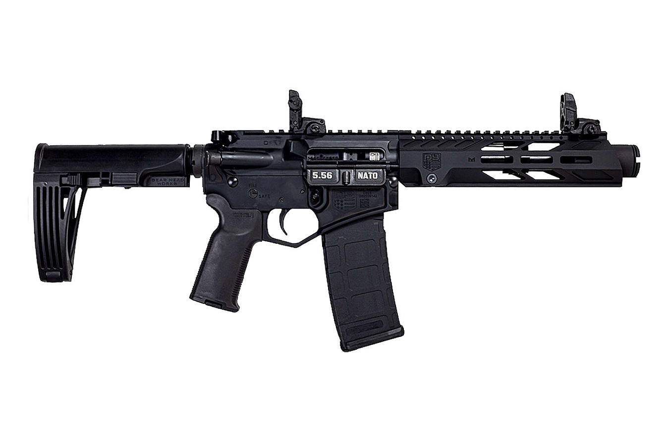 DB15 5.56mm Semi-Automatic AR-15 Pistol with Gearhead Works Tailhook Mod2 Brace