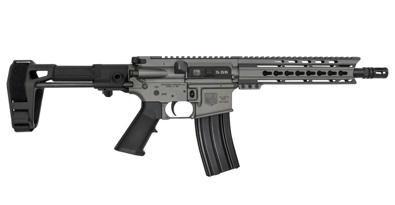 DB15 5.56mm Tactical Grey Pistol with Maxim CQB Stabilizing Brace