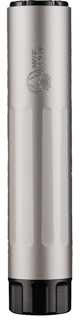 Dead Air Armament Mask-22, Rimfire Suppressor, 22 LR, 17-4PH & Titanium, Bead Blasted Finish, Silver