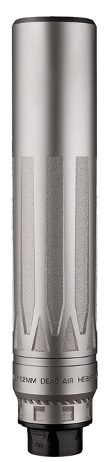 Dead Air Armament Nomad LTi XC, Suppressor, 8.8″ Length, Rated Up to 300 Remington Ultra Magnum, Titanium, Bead Blasted Finish, Silver, Xeno Adapter & DA124 Omni Brake