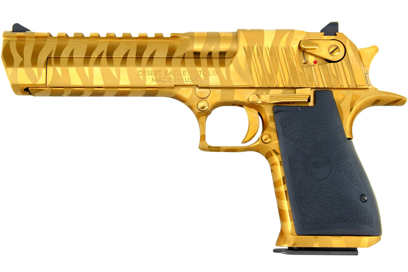 Desert Eagle .44 Mag Mark XIX Titanium Gold with Tiger Stripes