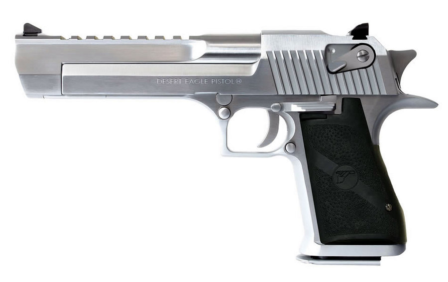 Desert Eagle 44 Magnum Pistol with Brushed Chrome Finish