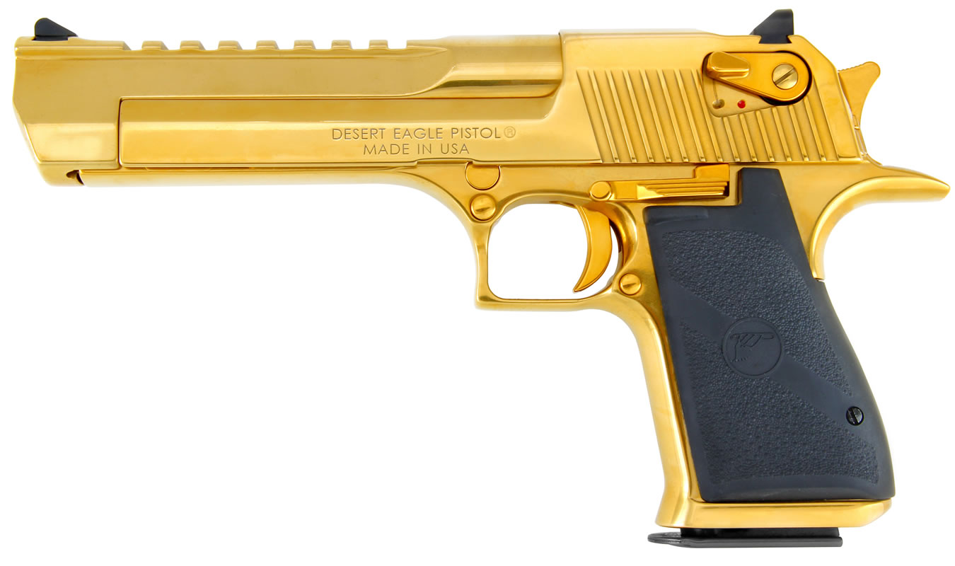 Desert Eagle .50 A.E. Mark XIX Titanium Gold