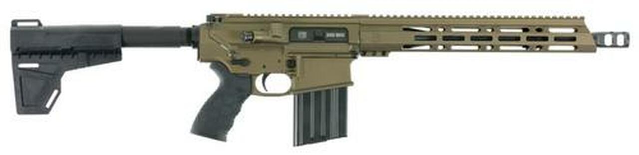 Diamondback DB10 AR Pistol, .308 Win, 13.5″ Barrel, Burnt Bronze Finish