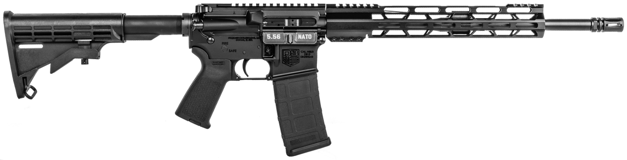 Diamondback DB15 223 Rem,5.56 NATO 16″, Black Nitride Black Hard Coat Anodized 6 Position Stock, 30 rd