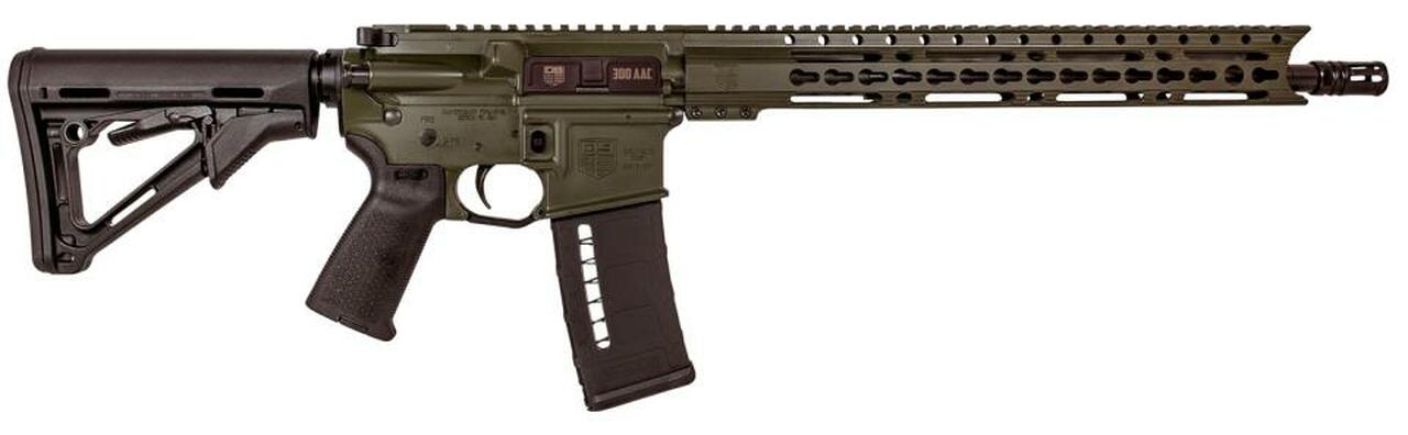 Diamondback DB15, .300 Blackout, 16″, 30rd, Keymod Handguard, OD Green