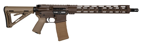 Diamondback DB15 5.56x45mm, 16″ Barrel, Brown Cerakote, Flat Dark Earth Furniture, 30rd