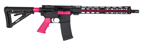 Diamondback DB15 5.56x45mm NATO/223 16″ Barrel, Black, Pink Accents, 30rd