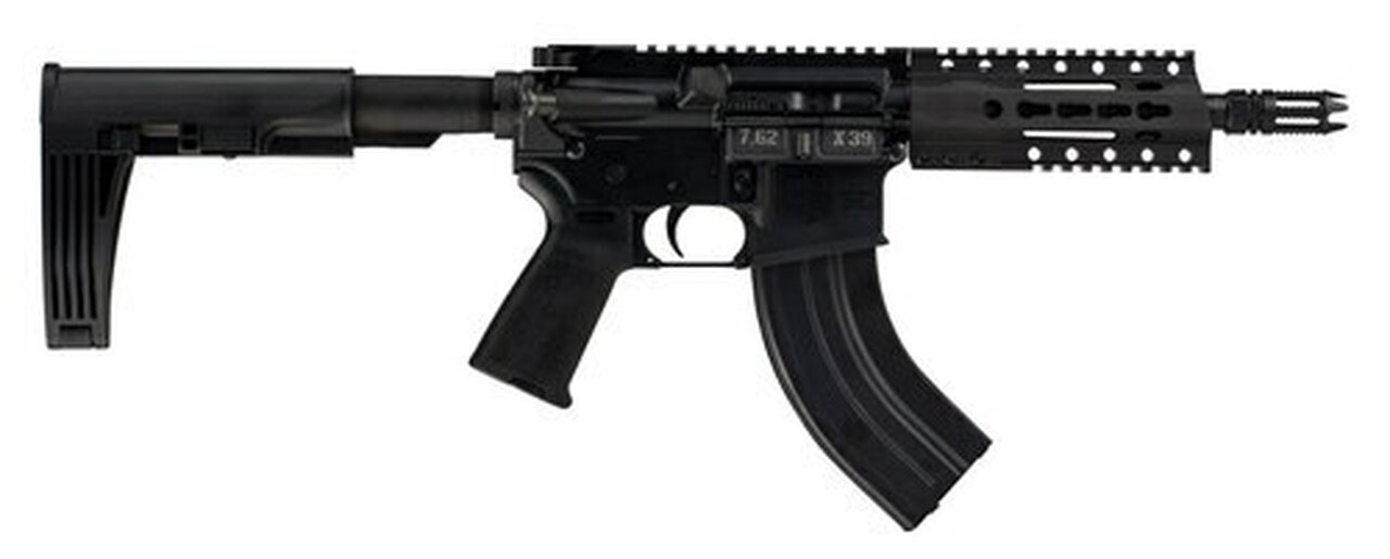Diamondback DB15, 7.62x39mm, 7″ Barrel, 28rd, Magpul MOE Grips, Black