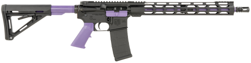 Diamondback DB15 Sports South Exclusive 223 Remington/5.56x45mm, 16″ Threaded Barrel, Purple Grip, Black Rec, 30rd