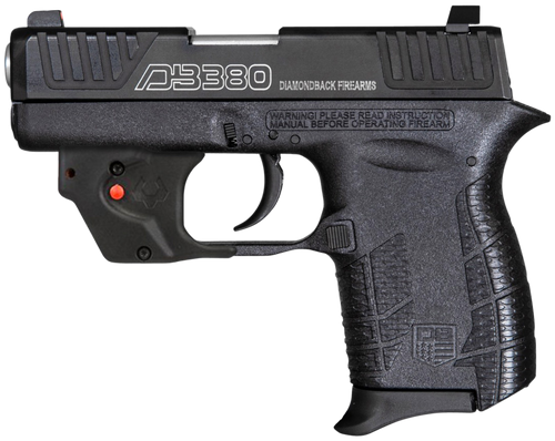 Diamondback DB9 380 ACP, 2.8″ Barrel, Black, Includes G4 Viridian Laser, 6rd
