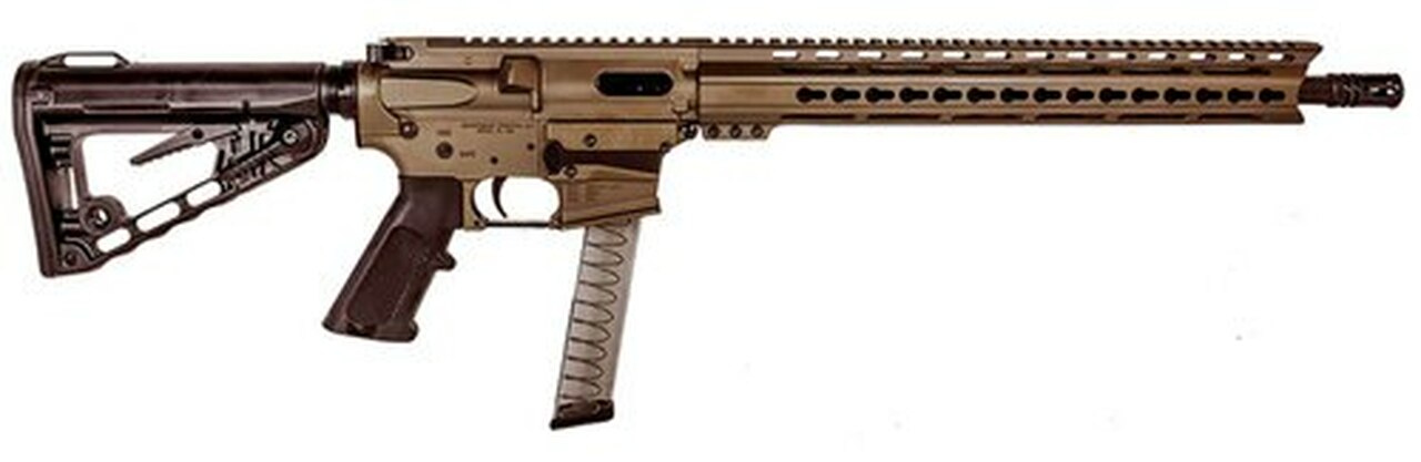 Diamondback DB9, 9mm, 16″, 31rd, Rogers Super-Stoc, Burnt Bronze