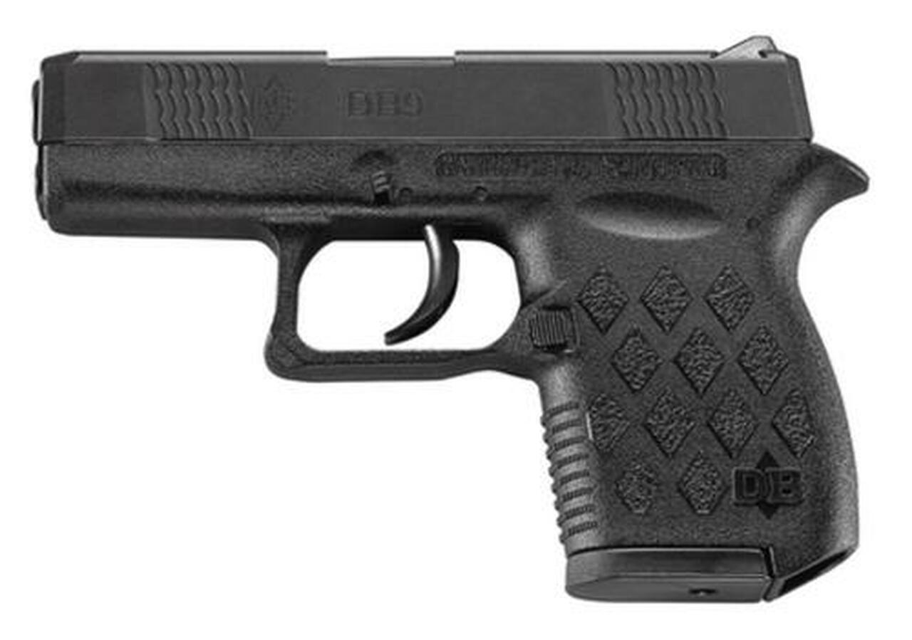 Diamondback DB9 9mm, 3″ Barrel, Black Slide, Polymer, 6rd