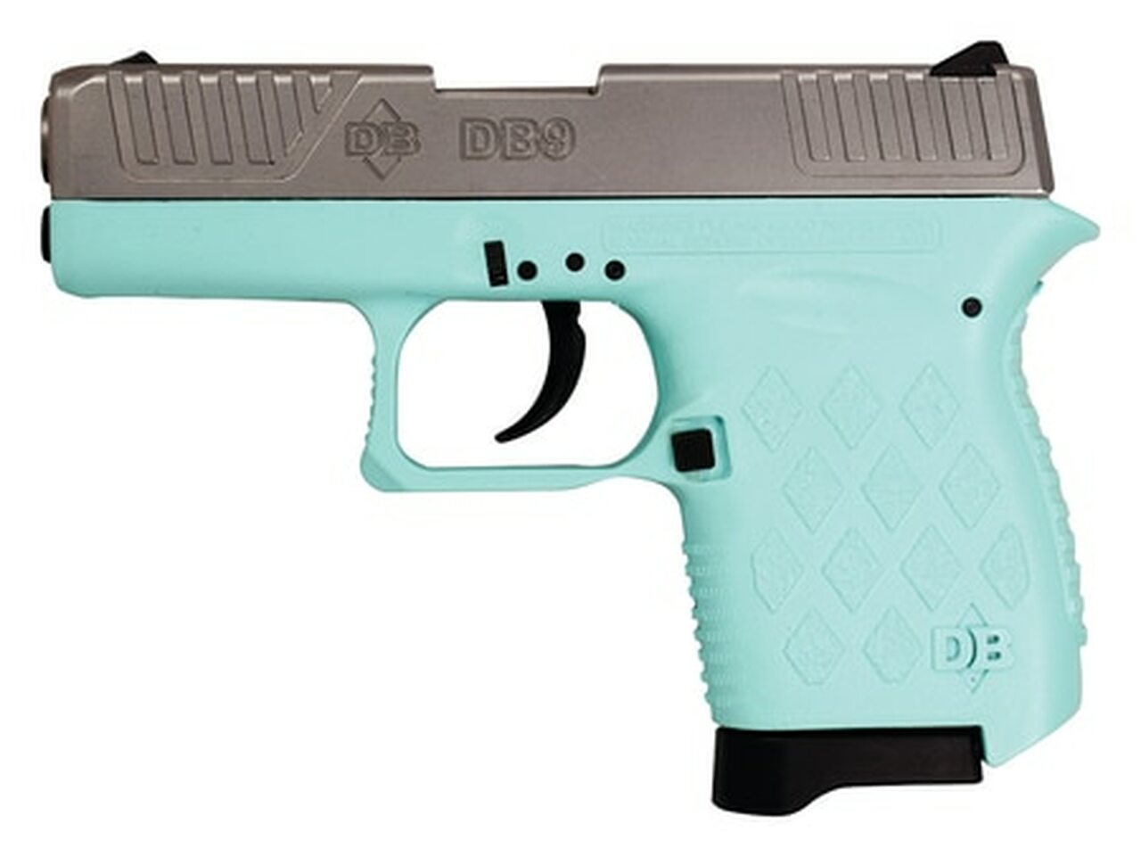 Diamondback DB9 Micro-Compact Double 9mm, 3″ Barrel, Mint Polymer Grip, 6rd
