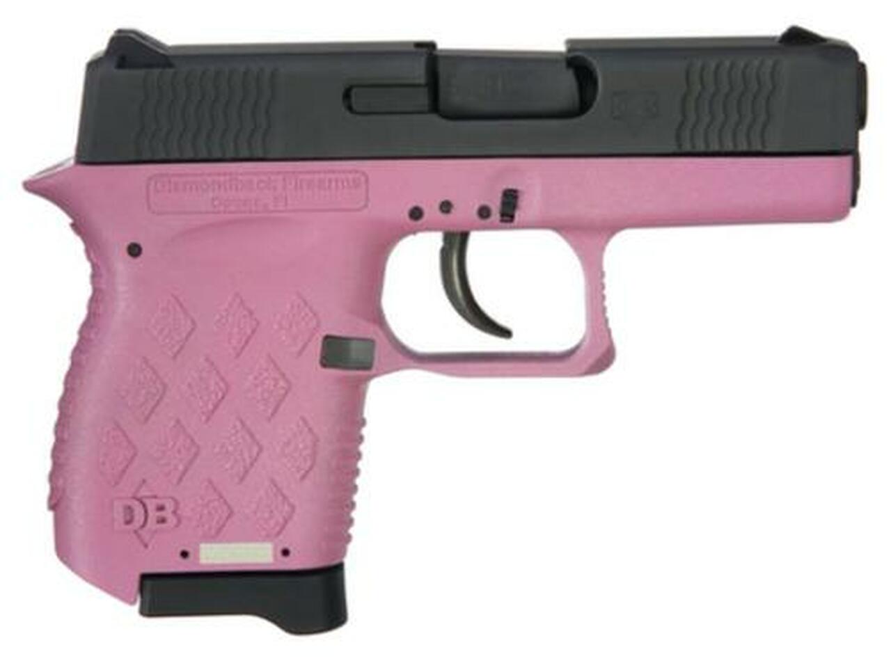 Diamondback DB9HP, 9mm, 3″, 6rd, Pink Frame, Black Slide