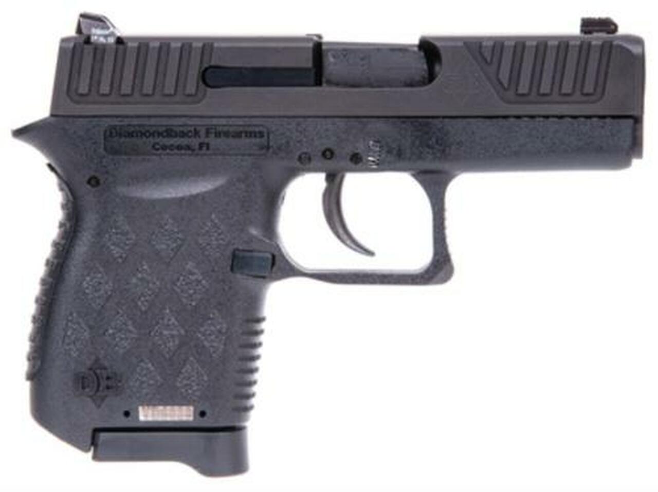 Diamondback DB9NS 9mm, 2.8″, 6rd, Black Polymer, Night Sights