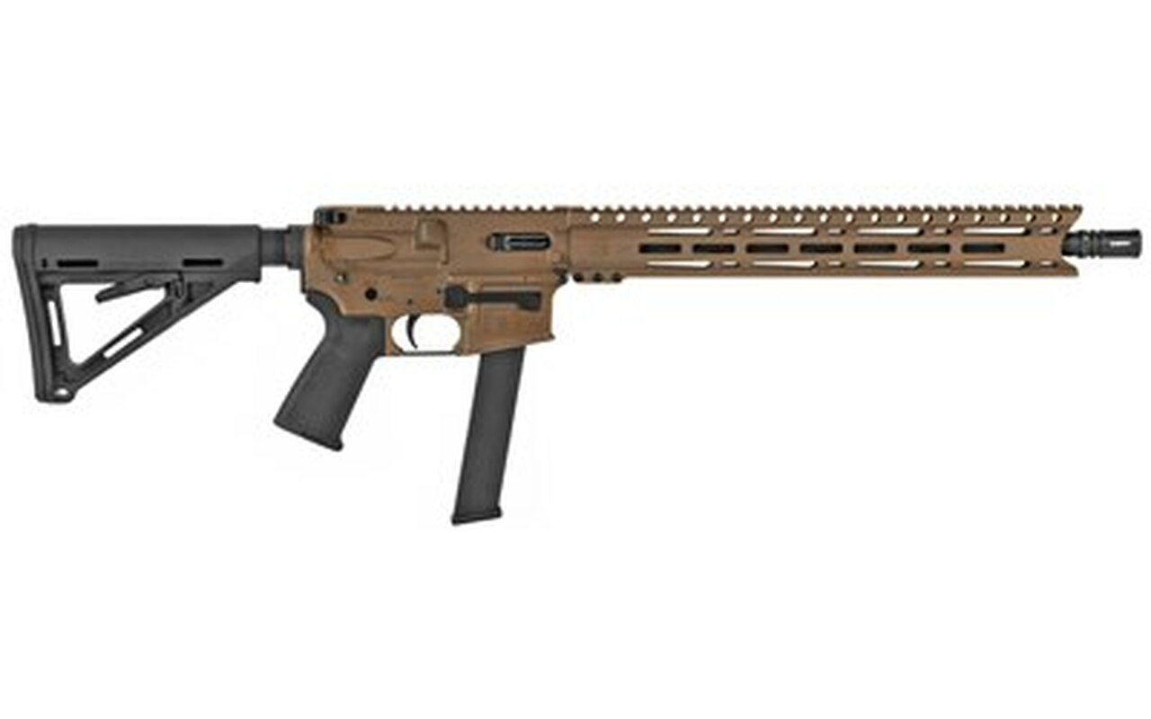 Diamondback DB9R 9mm, 16″ Barrel, Adj MagPul MOE, Bronze, 32rd