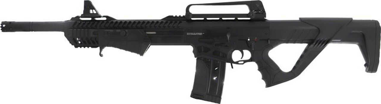 Dickinson Ermox Hybrid 12 Ga, AR-15 Style Shotgun 18.5″ Barrel, With Breacher, Hard Case, 2 5rd Mags
