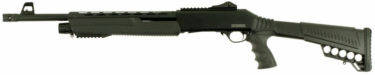 Dickinson Pump 12 Ga,18.5″ Barrel, 3″, Synthetic Black, 5rd
