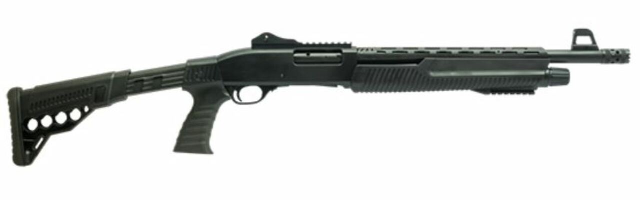Dickinson XX3D 12 Ga, 18.5″ Barrel, 3″, Bead Sights, Tactical Stock, Black, 4rd
