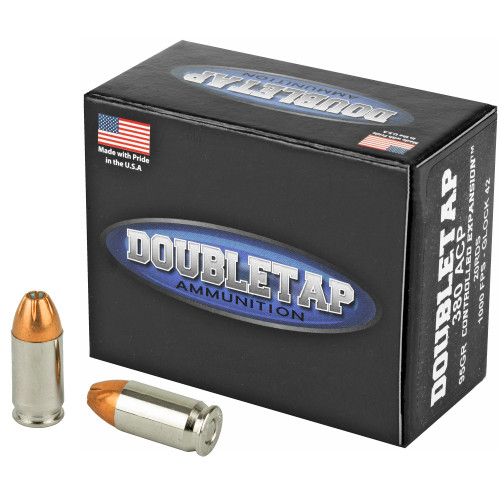 DoubleTap Defense Controlled Expansion 380 ACP, 95gr, JHP, 20Bx/50Cs