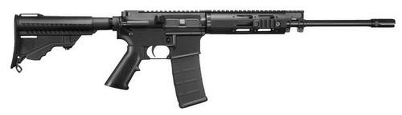 DPMS Lite 16 M AR, 223 Remington/5.56mm, 16″ Barrel, DPMS Pardus Stock, AAC Blackout Flash Hider, Flattop, 30Rd