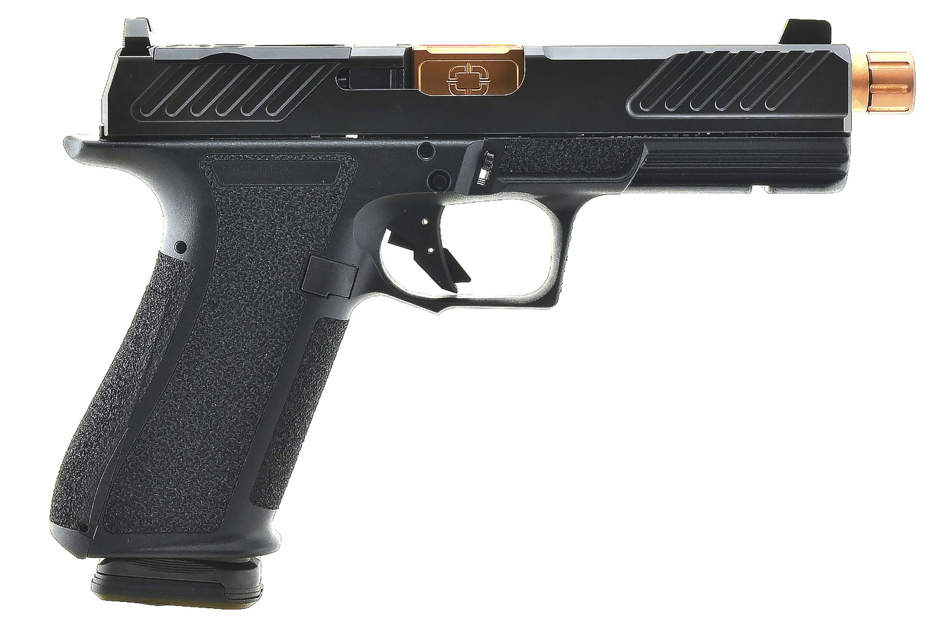 DR920 Combat 9mm Optic Ready Striker-Fired Pistol with Bronze Threaded Barrel