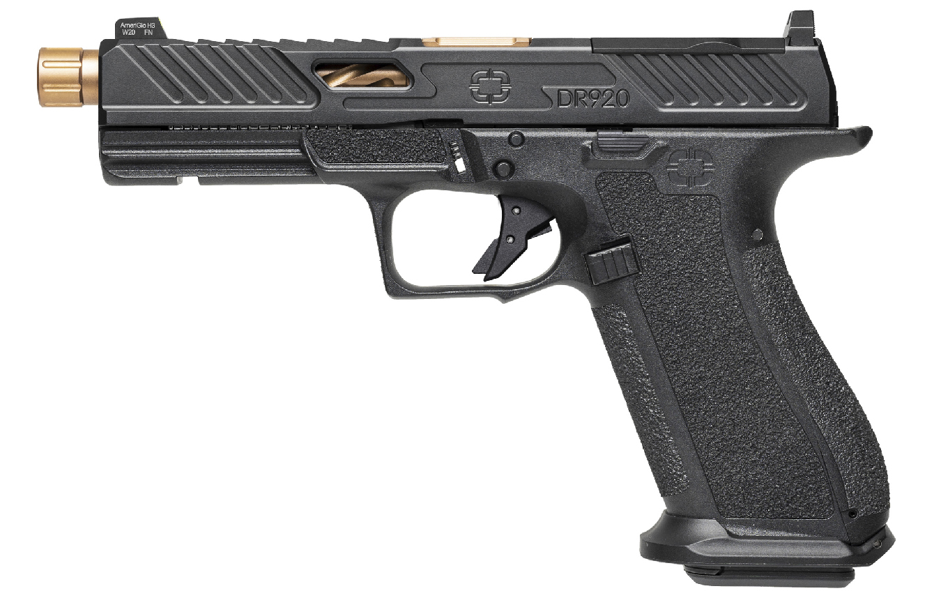 DR920 Elite 9mm Full-Size Optic Ready Striker-Fired Pistol with Bronze Spiral Fluted/Threaded Barrel