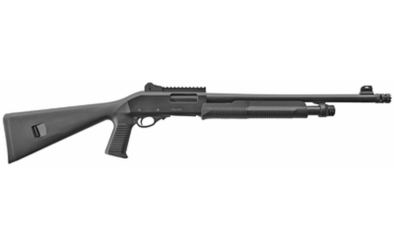 EAA AKKAR, Pump, 12 Ga, 3.5″ Chamber, 18.5″ Barrel, Black, Synthetic Tactical Stock, 5 Round
