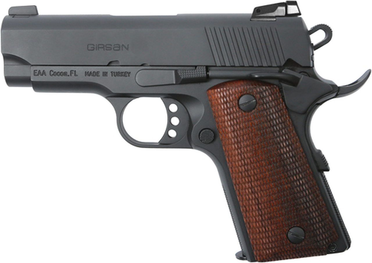 EAA Girsan 1911 9mm, 3.4″ Officer, Black