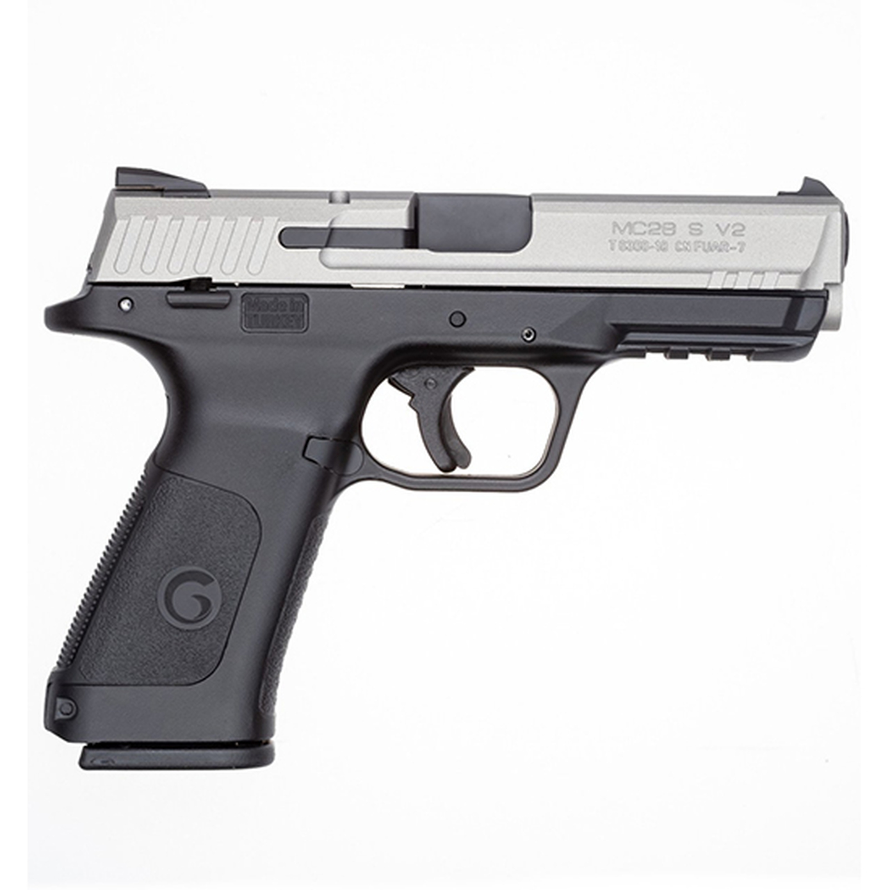 EAA Girsan MC28SA 9mm, 4.25″ Barrel, Adjustable Sights, SS / Black, 15rd